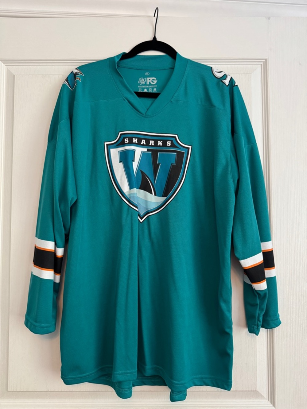 San Jose Sharks Teal Hockey Jersey-XL